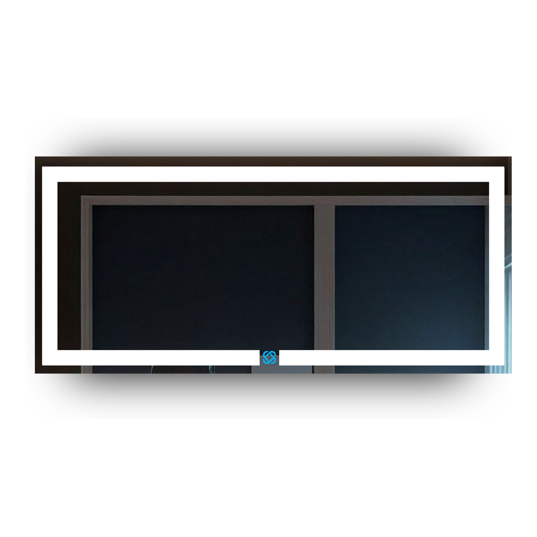 Espejo para baño con luz LED ARD rectangular GLG 52 × 120 cm