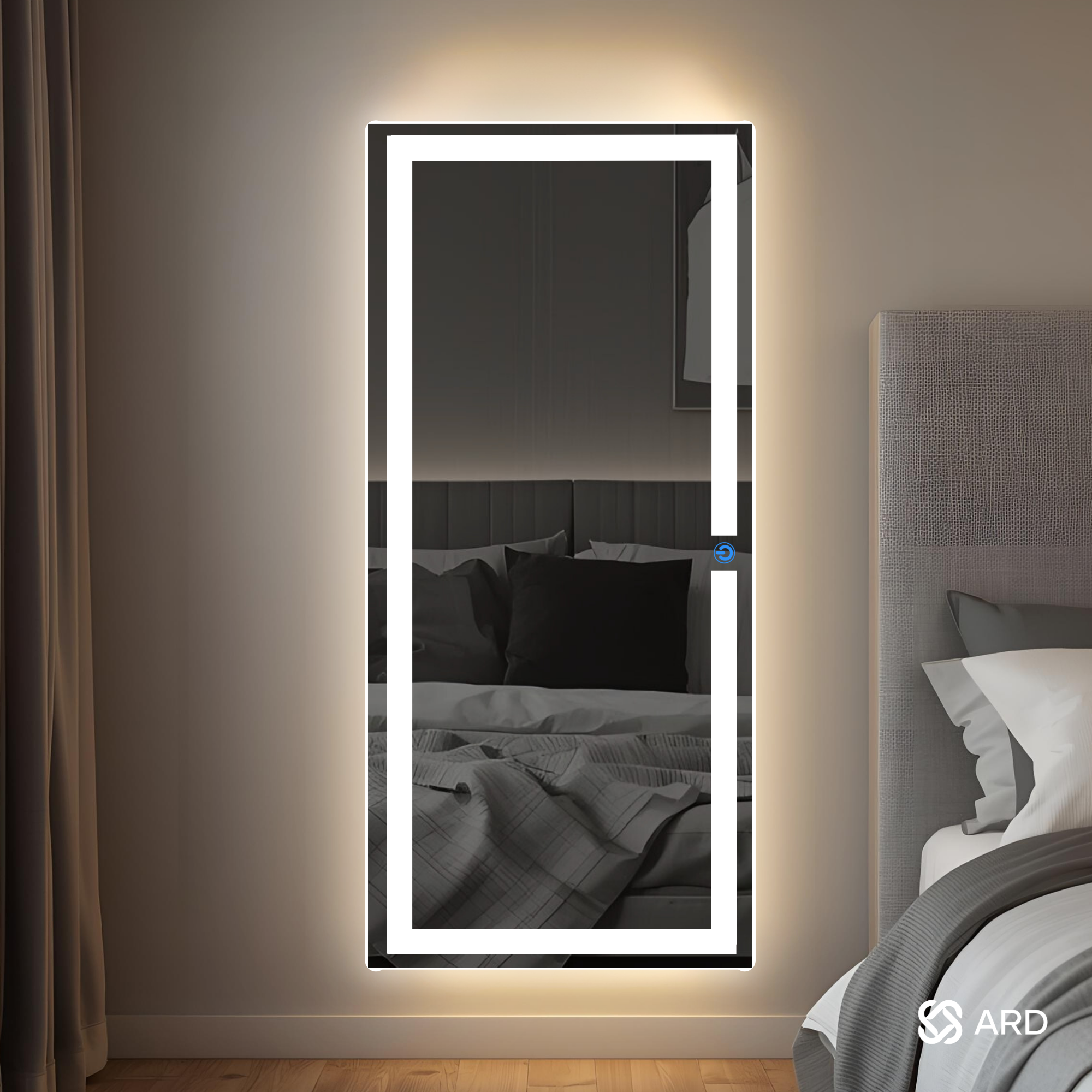Espejo de cuerpo completo con luz LED de pared 120x52 cm | ARD