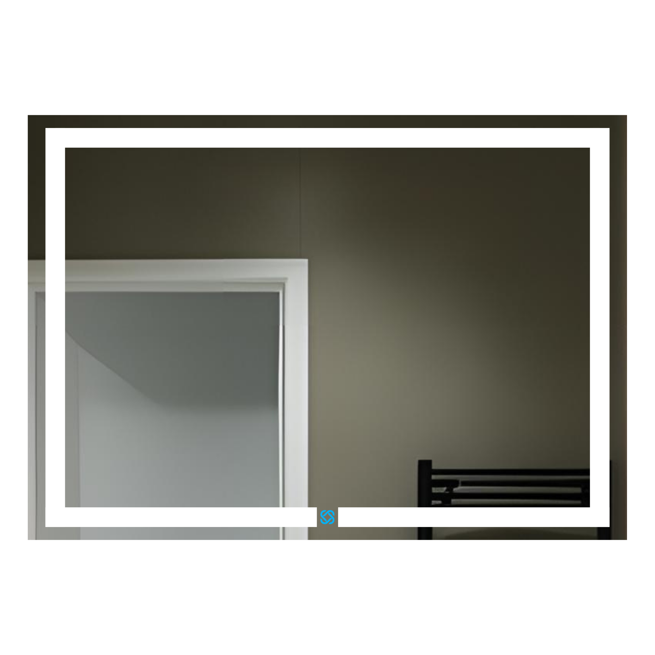 Espejo para baño con luz LED ARD rectangular GLG Prestige 90 × 120 cm