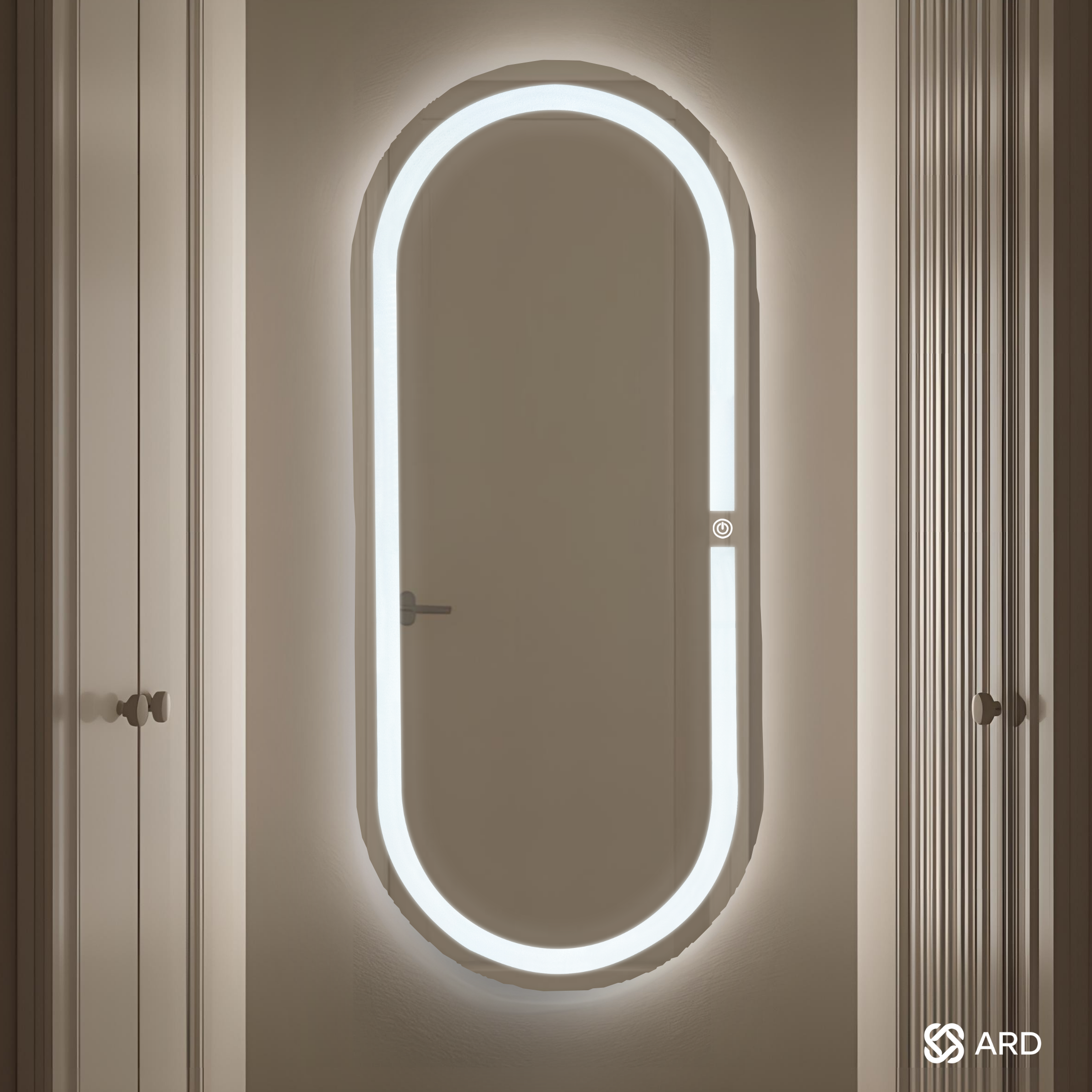 Espejo cuerpo completo LED oval 120x52 cm | ARD