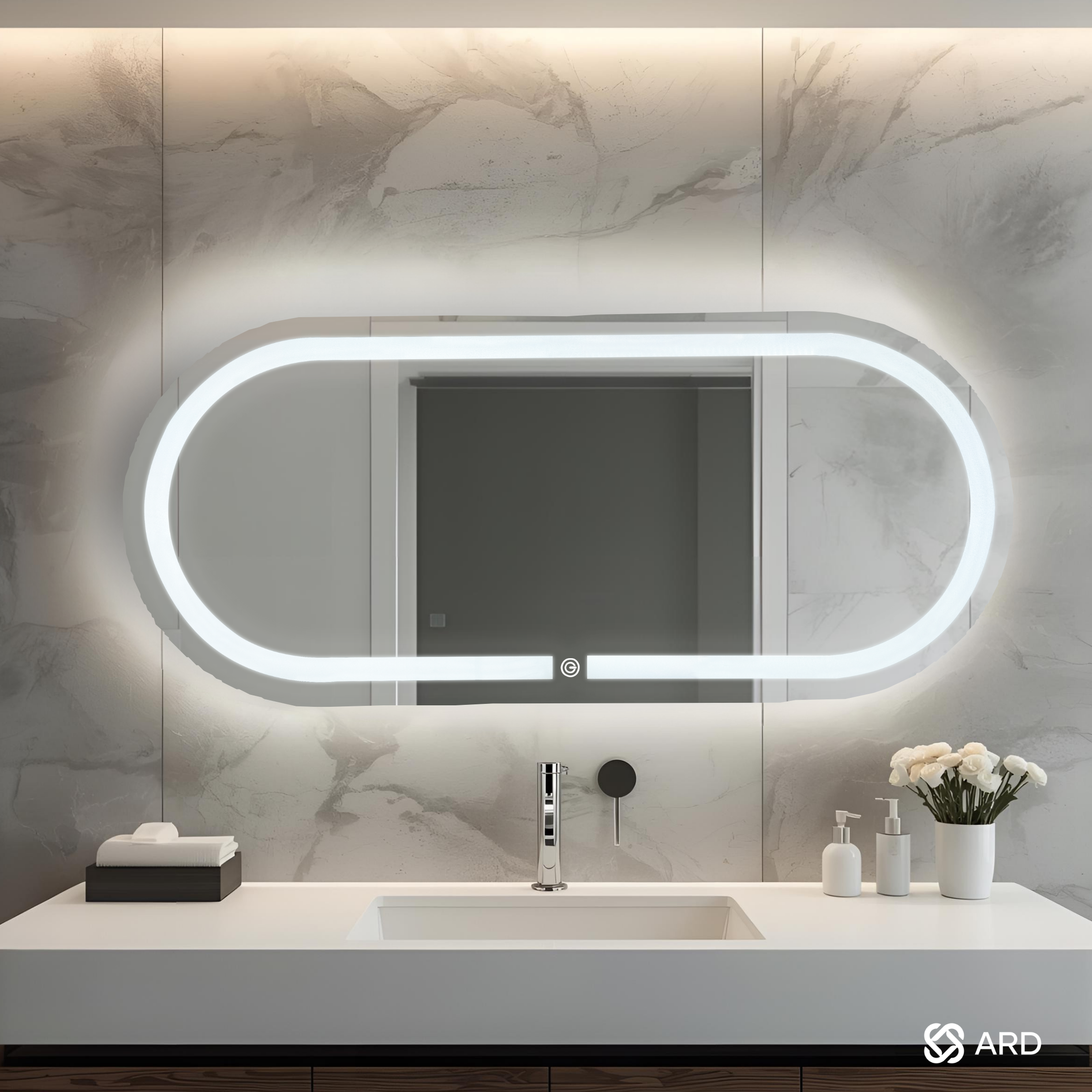 Espejo cuerpo completo LED oval 120x52 cm | ARD