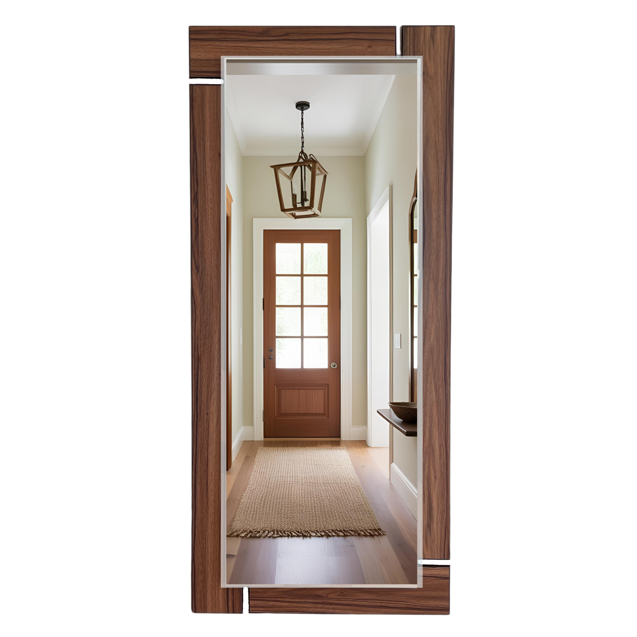 Espejo decorativo con marco de madera rectangular 135x58 cm | ARD