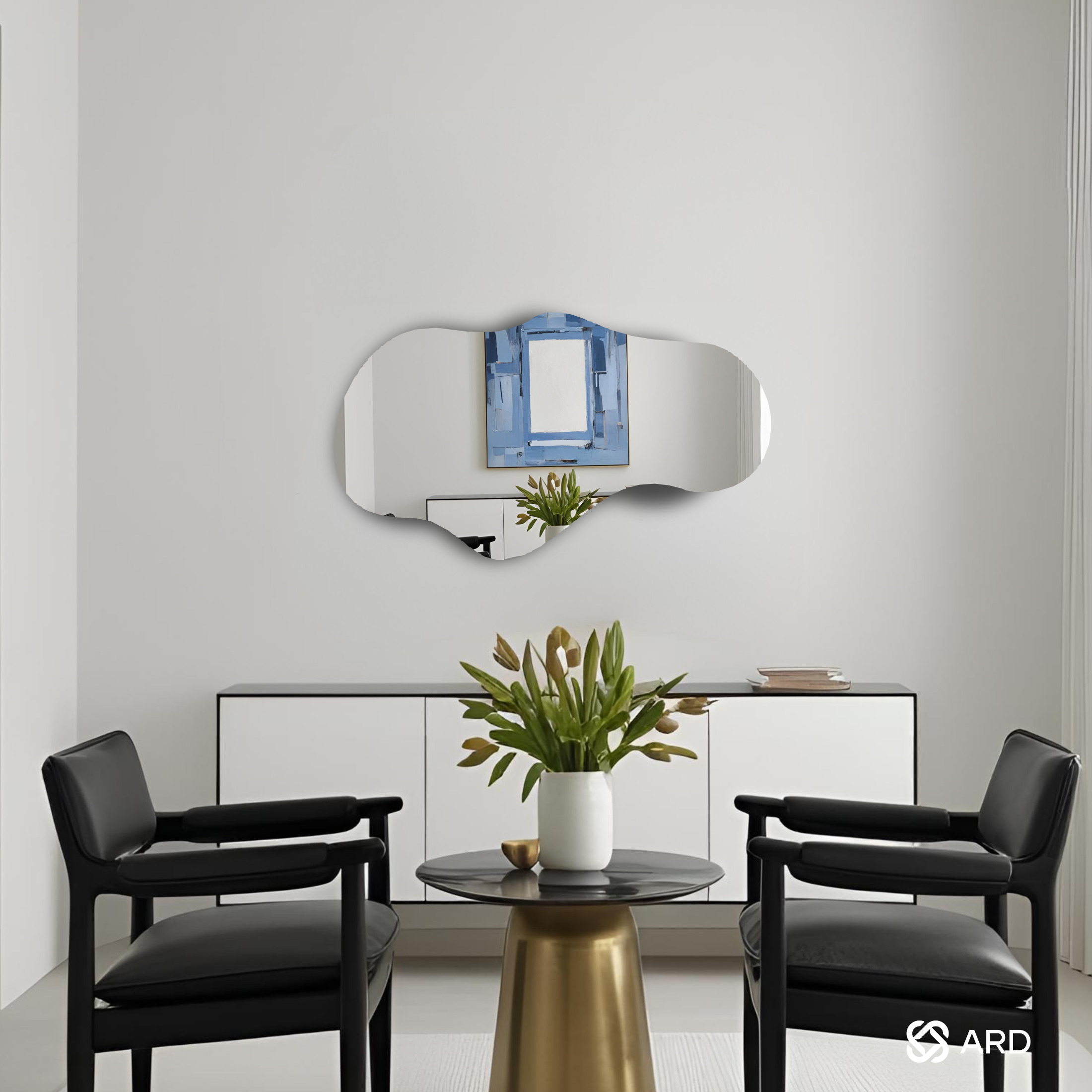 Espejo decorativo irregular 90x52 cm | Glanz Cloud ARD