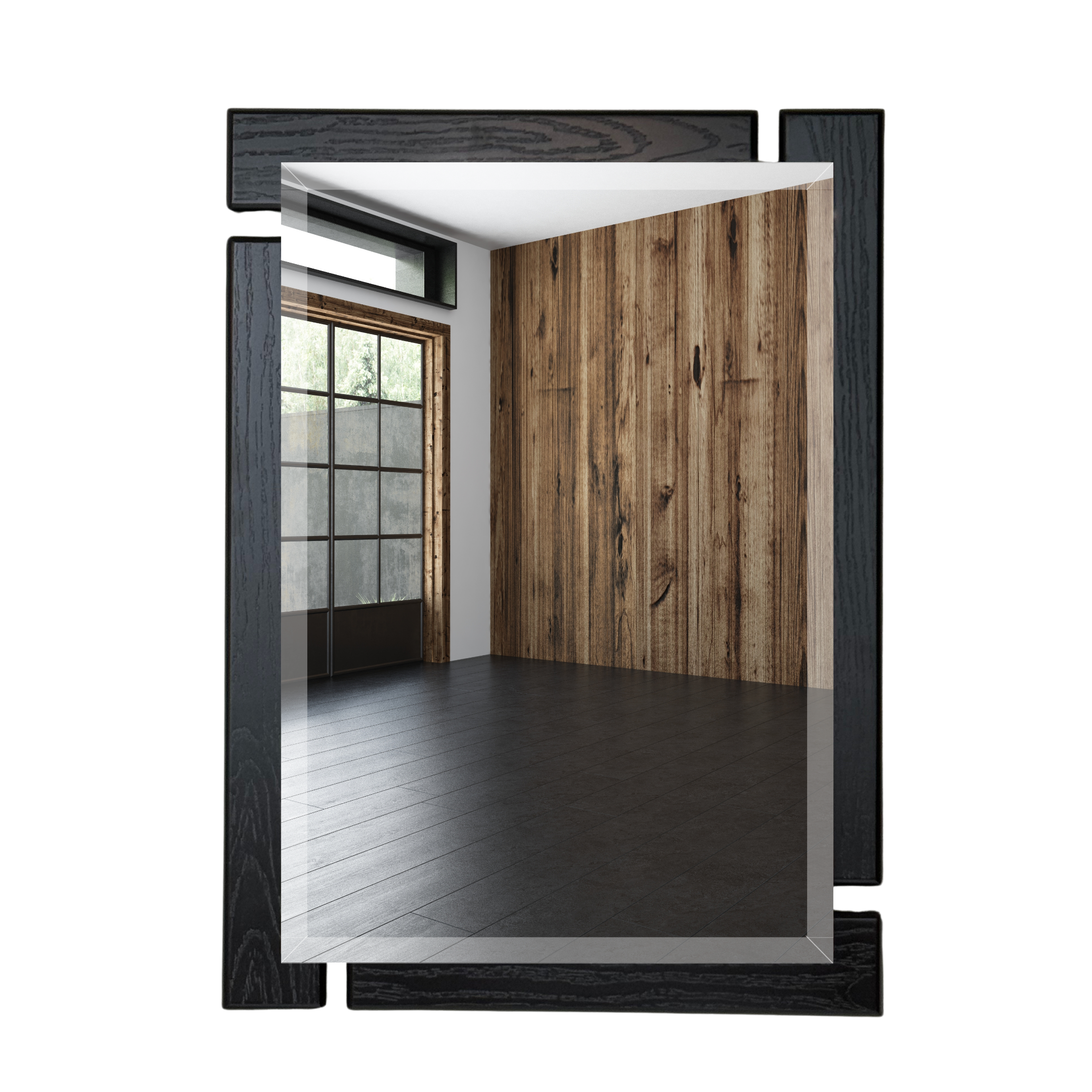 Espejo decorativo pared 60x45 cm marco negro | ARD
