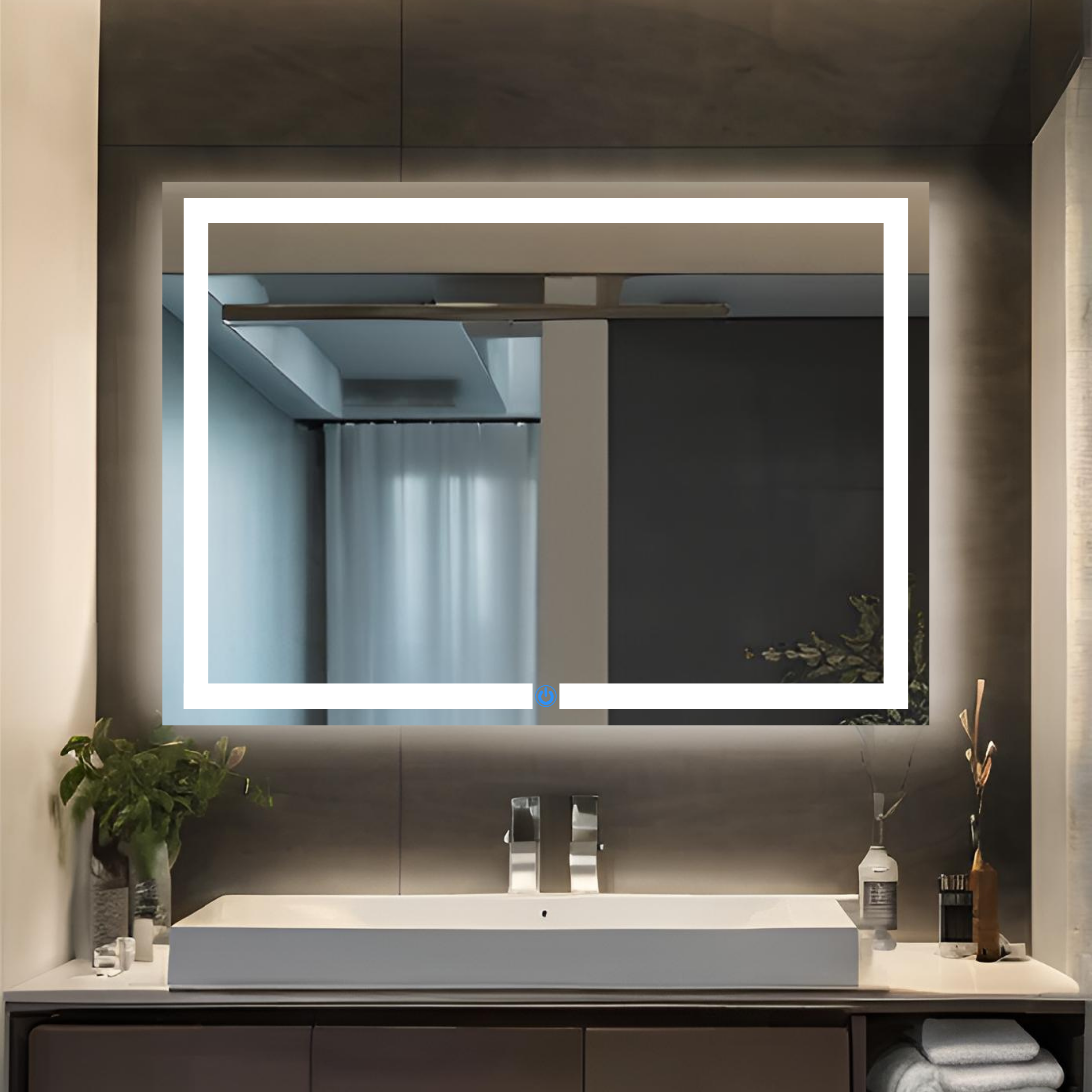 Espejo para baño con luz LED 120x90 cm | Glanz Prestige ARD