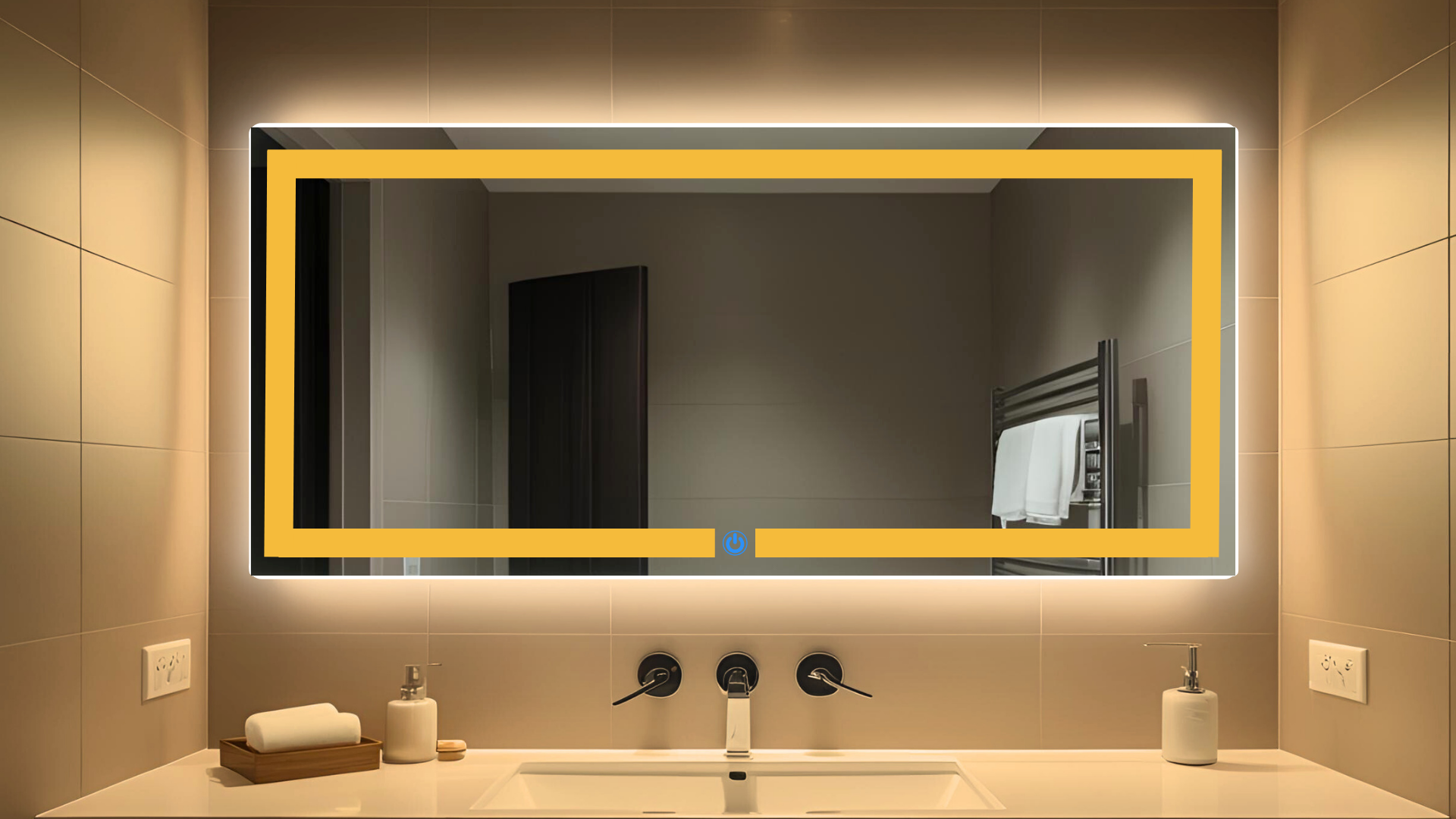 Espejo para baño con luz LED ARD Glanz Luminous Glass 52 x 120