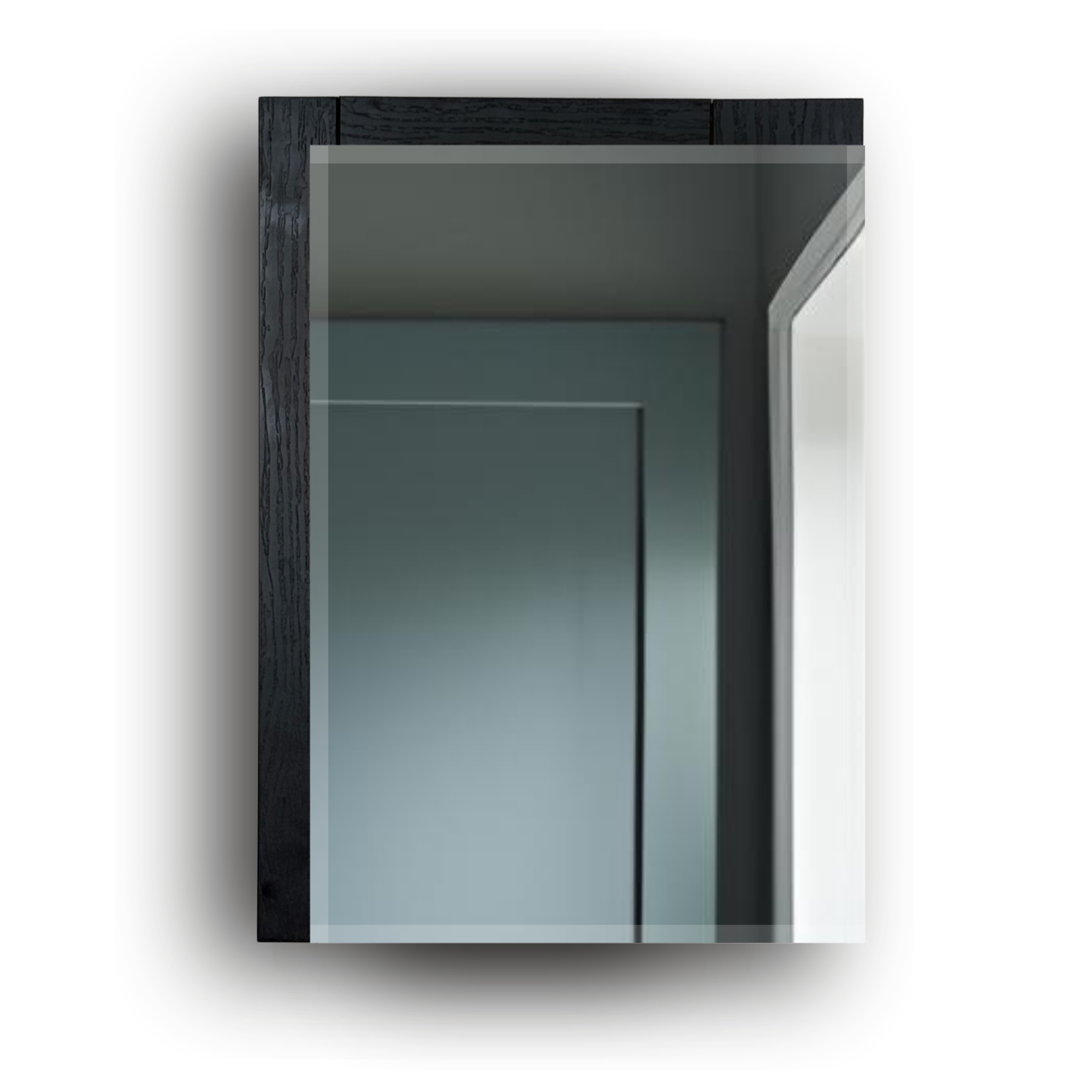 Gabinete baño con espejo 56x40 cm madera oscura | ARD