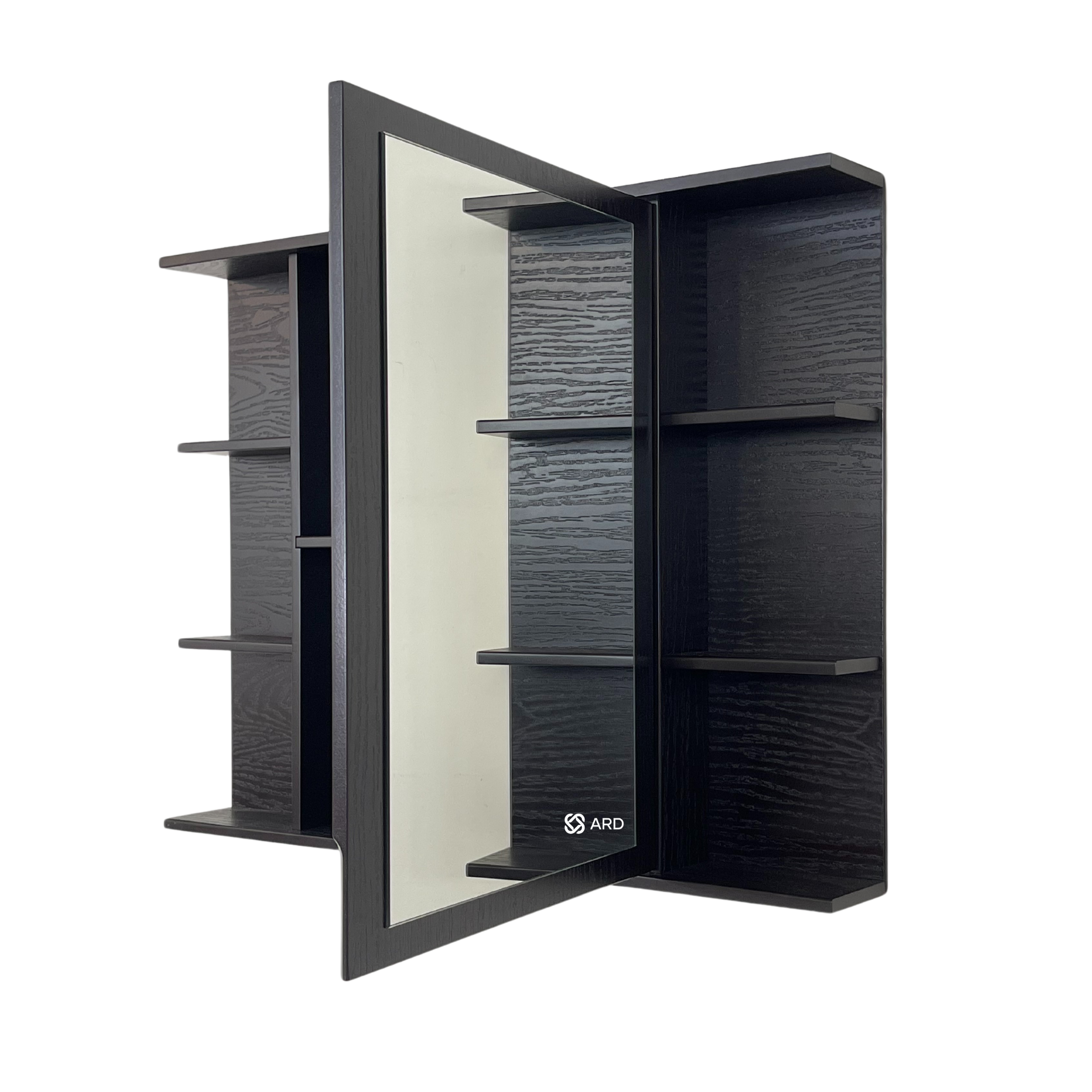 Gabinete baño con espejo 78x60 cm estantes laterales | ARD