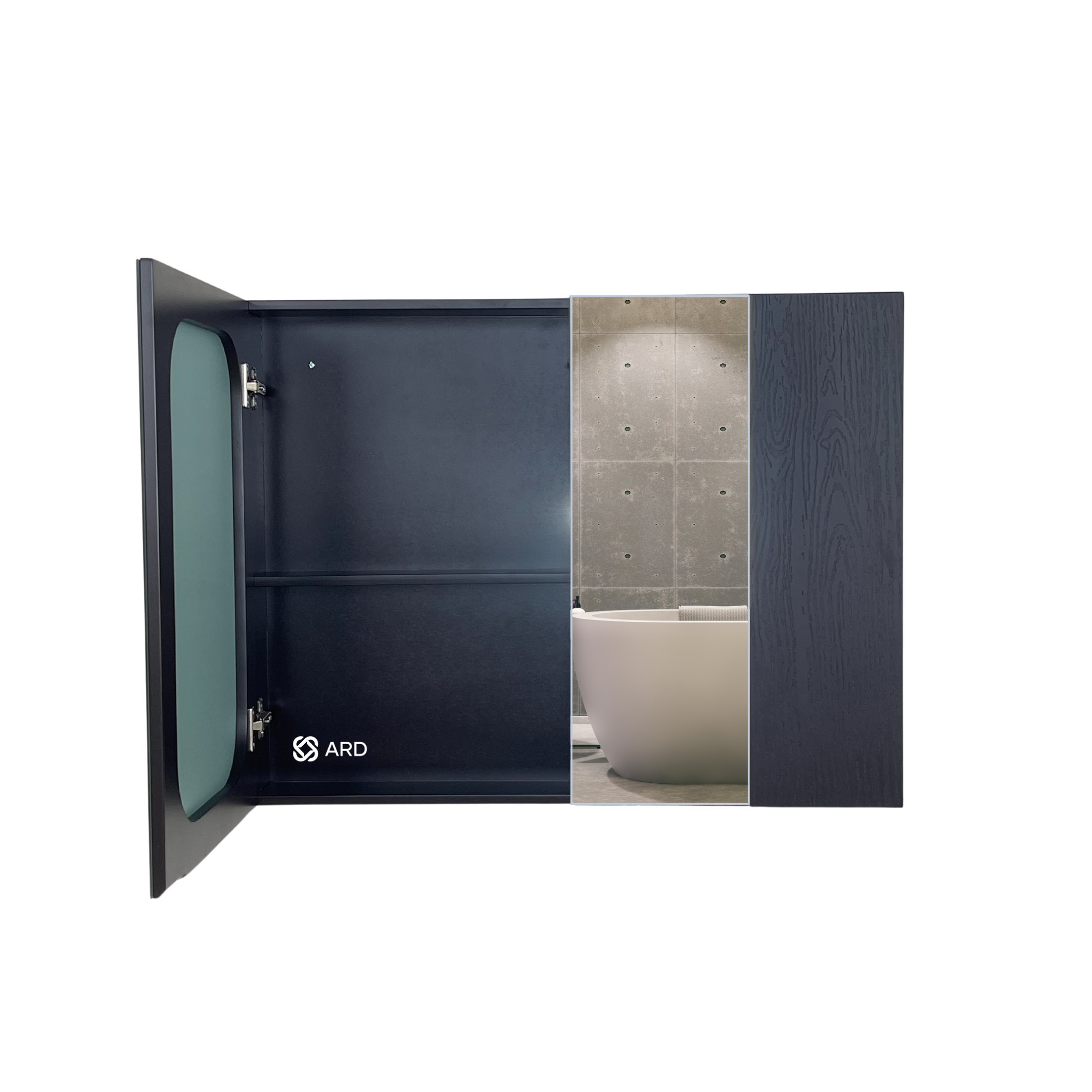 Gabinete para baño con espejo 78x60 cm montaje en pared