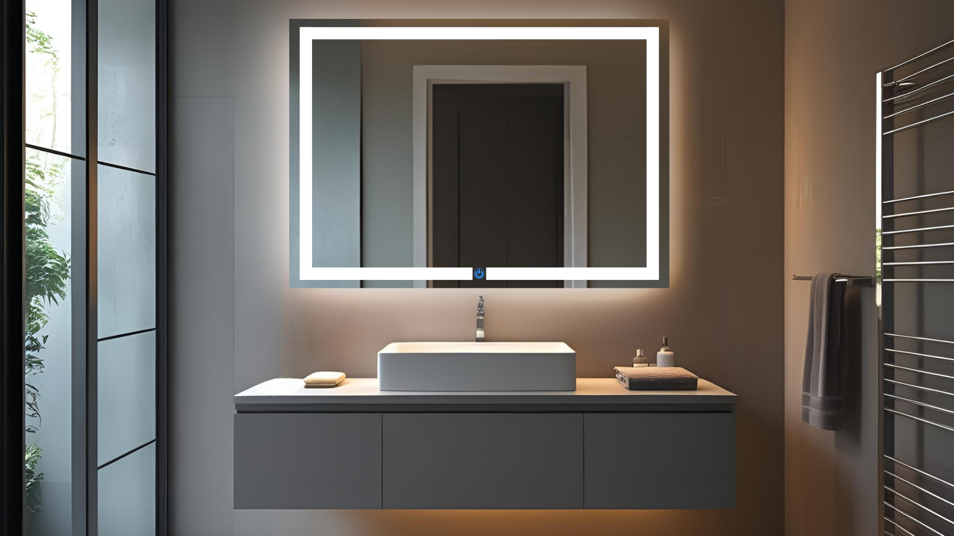 Espejo para baño con luz LED ARD, Prestige 90 x 52