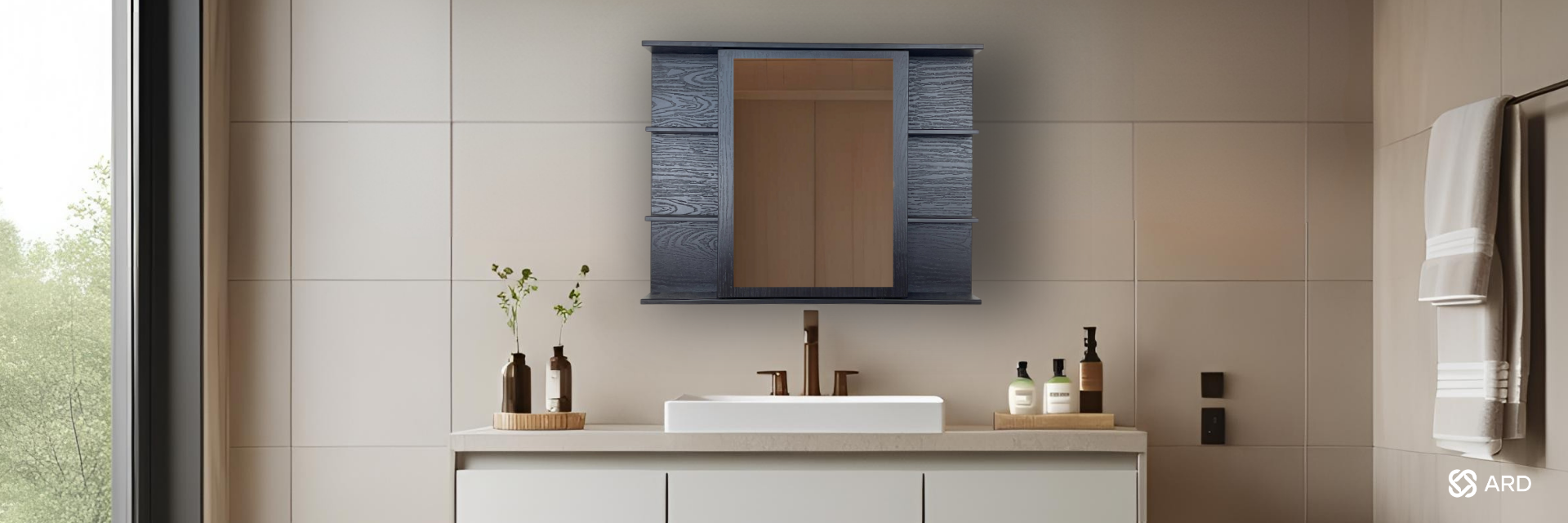 Gabinetes para baño con espejo: diseño y funcionalidad en un solo espacio