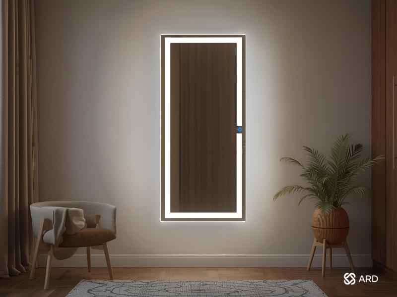 Espejo de cuerpo completo con luz LED ARD en recamara moderna 
