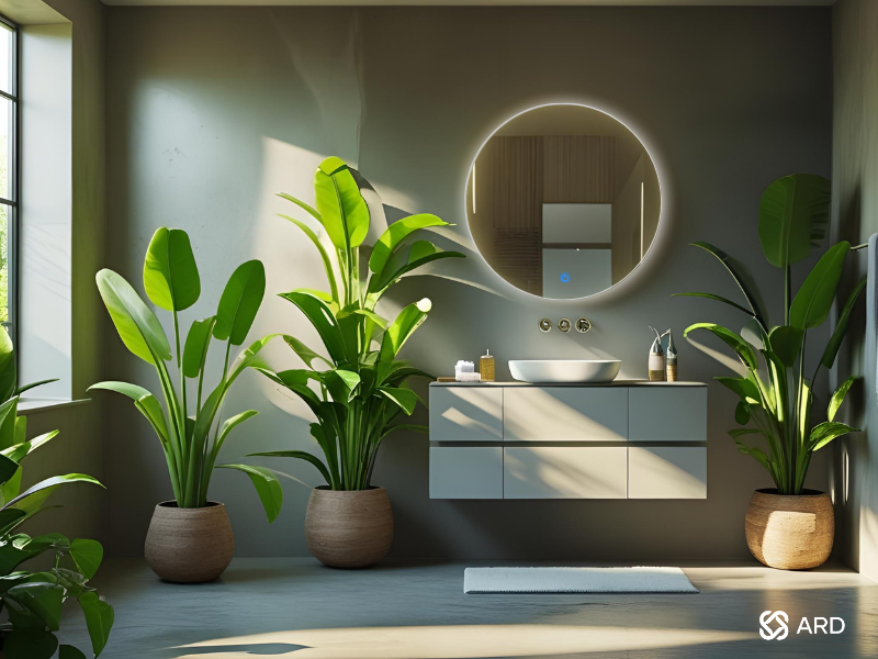 Espejo touch led para baño ARD redondo retroiluminado redondo 60cm