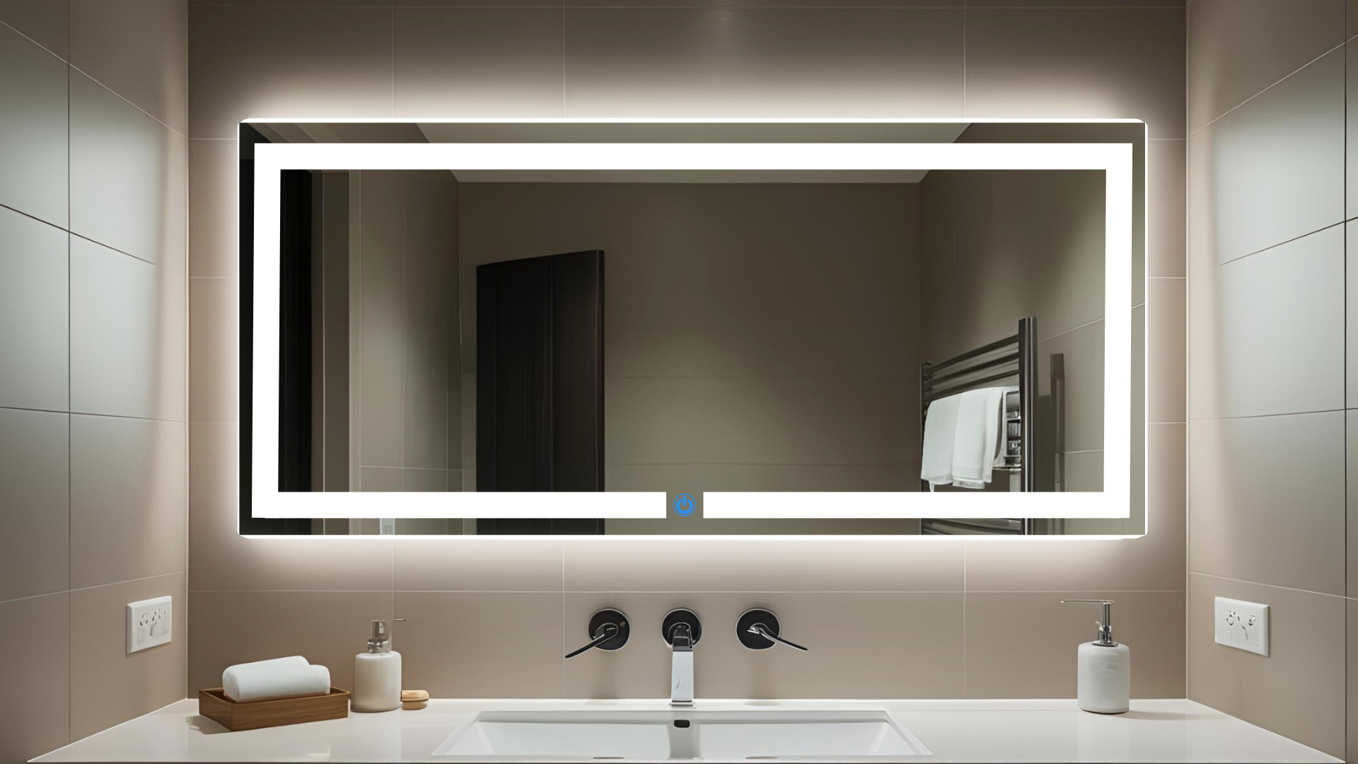Espejo para baño con luz LED ARD Glanz Luminous Glass 52 x 120