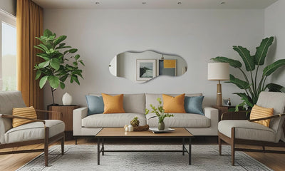 Espejo decorativo de pared ARD Glanz Cloud 55 x 120 en sla moderna nordica